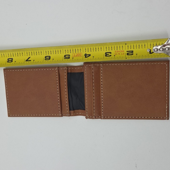 Green Bay Packers Brown Leather Card Holder - Picture 15 of 16